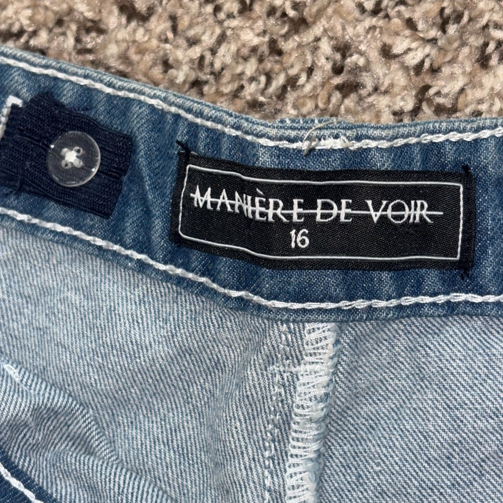 Maniere De Voir Denim Blue Boyfriend Jeans - LOOKING TO GET RID OF ASAP - Picture 3 of 8